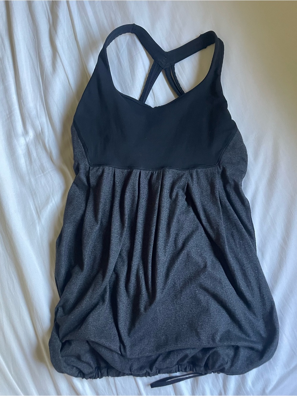 lululemon athletica Black & Charcoal Racerback Tank